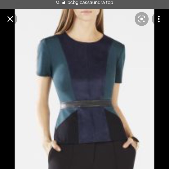 BCBGMaxAzria ‘Cassaundra’ Peplum Blouse - Picture 1 of 5